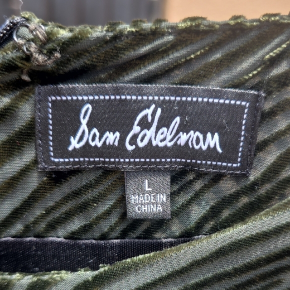 Sam Edelman Forest Green Sheath Dress with Bishop Sleeves - Picture 2 of 4